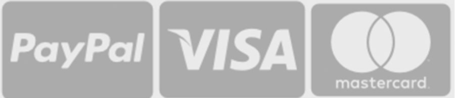 Paypal, Visa, Mastercard